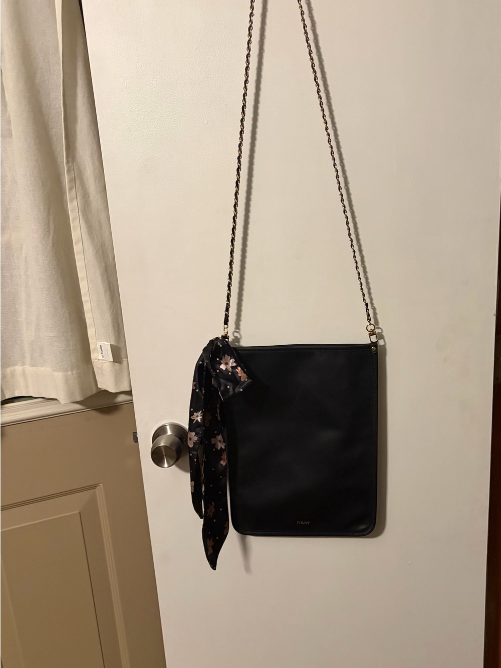 Black Leather Fount laptop Case